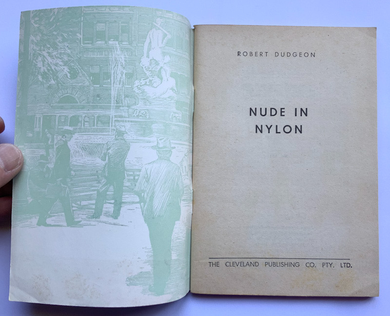 NUDE IN NYLON Australian Detective pulp fiction book 1950s-60s